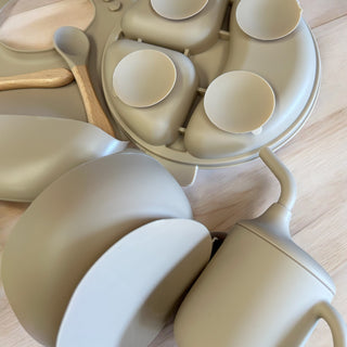 Silicone Feeding Set - Beige