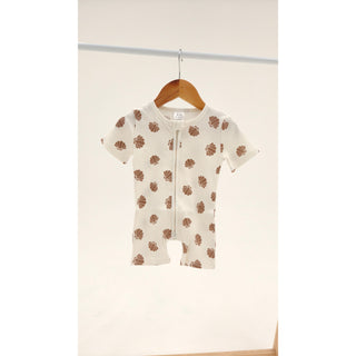 Short Sleeve Sleepsuit - Seashell