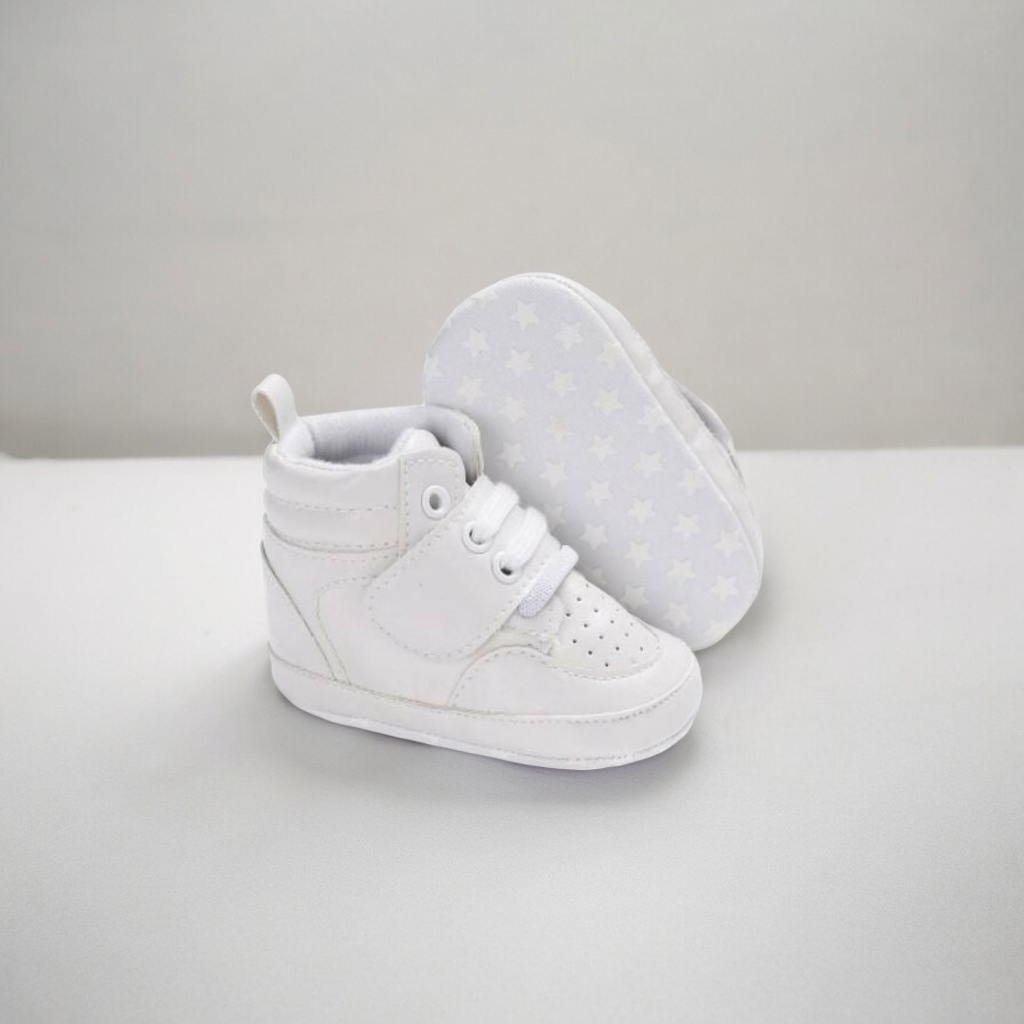 Baby White High Top Shoes Mini Zali