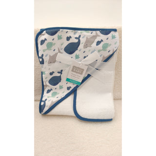 Hooded Towel & Wash Cloth - Whale