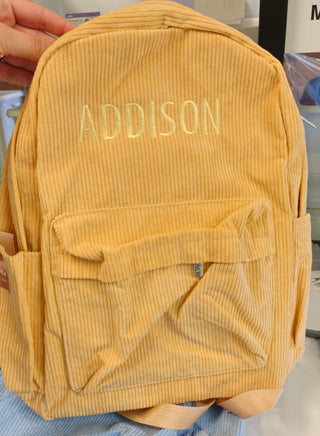 Personalised Backpack - Yellow