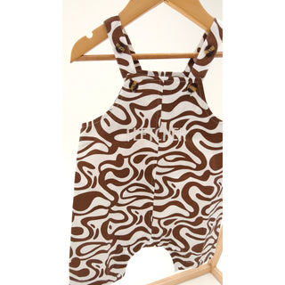 Short Overalls - Chocolate Wave