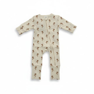 Long Sleeve Sleepsuit - Palm Tree