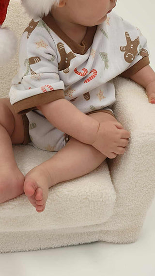 Christmas Boxy Romper - Gingerbread
