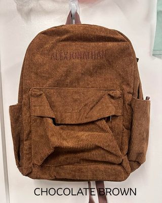 Personalised Backpack - Chocolate
