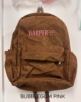 Personalised Backpack - Chocolate