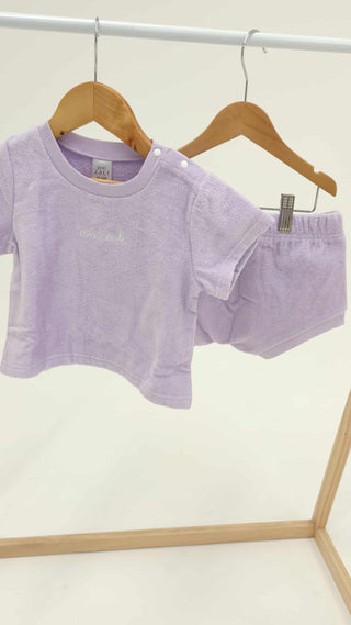 Terry Toweling Summer Set - Lavender