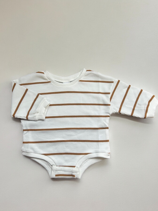 Stripy Waffle Romper