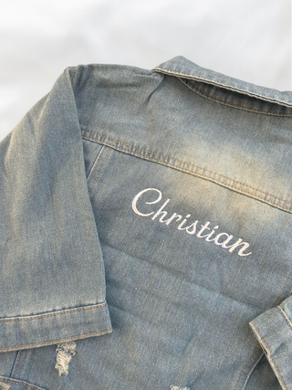 PERSONALISED Denim Jacket SIZE 2