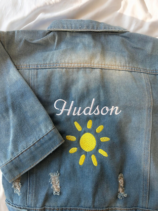 PERSONALISED Denim Jacket SIZE 2