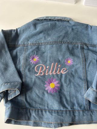 PERSONALISED Denim Jacket SIZE 2