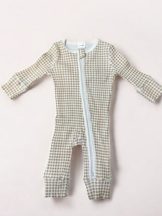 Gingham Sleepsuit