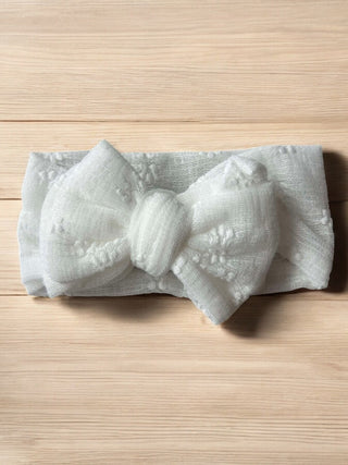 White Lace Bow