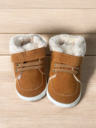 Fur High Tops - Brown