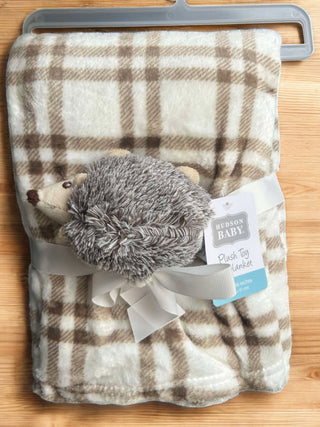 Plush Fleece Blanket & Toy Set - Echidna