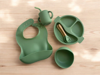 Silicone Feeding Set - Sage Green