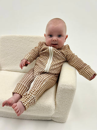 Long Sleeve Sleepsuit - Gingham