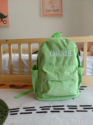 Personalised Backpack - Lime Green
