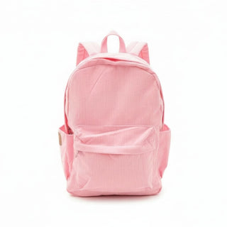 Corduroy Backpack - Pastel Pink - NO CUSTOMISATION CURRENTLY AVAILABLE
