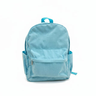 Corduroy Backpack - Sky Blue - NO CUSTOMISATION CURRENTLY AVAILABLE