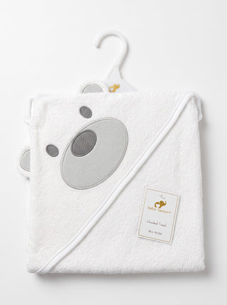 Hooded Towel - White Bear