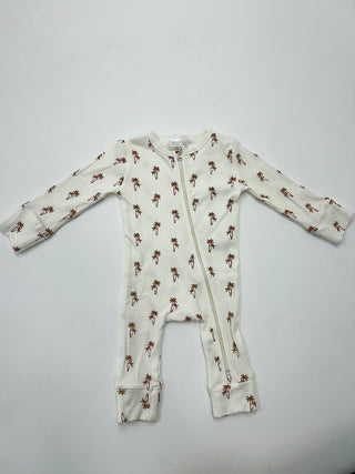 Long Sleeve Sleepsuit - Palm Tree