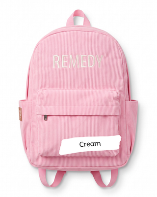 Custom Embroidered Corduroy Backpack