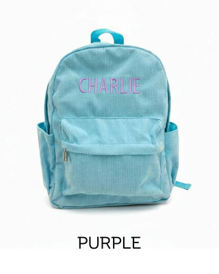 Personalised Backpack - Sky Blue