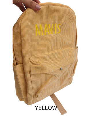 Personalised Backpack - Yellow