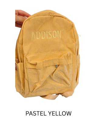 Personalised Backpack - Yellow