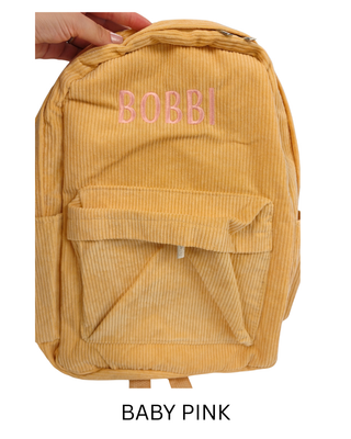 Personalised Backpack - Yellow