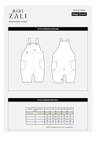 Baggy Overalls - Lobster Lemon