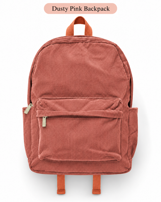 Custom Embroidered Corduroy Backpack