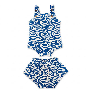 Summer Singlet Set - Blue Wave