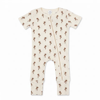 Short Sleeve Full Length Sleepsuit - Palm