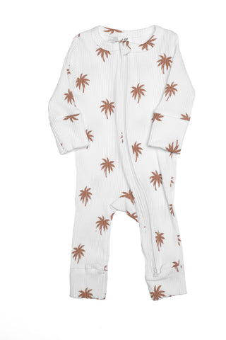 Palm Tree Sleepsuit (Double Zip)