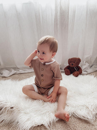 Zali Basics - Latte Romper