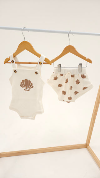 Summer Singlet Set - Seashell