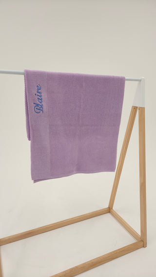 Personalised Knit Blanket - Lavender