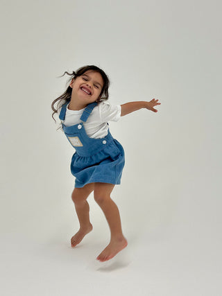 Toddler Overall Dress - Denim