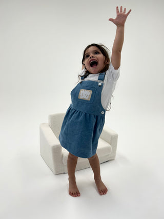 Toddler Overall Dress - Denim