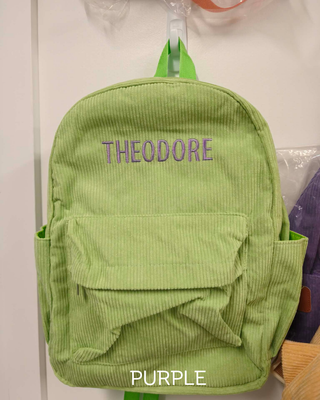Personalised Backpack - Lime Green
