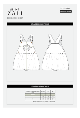 Toddler Overall Dress - Lavender