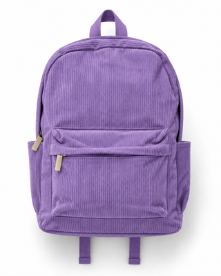 Custom Embroidered Corduroy Backpack