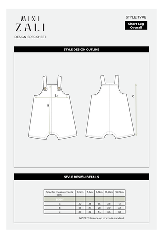 Short Overalls - Blue Wave