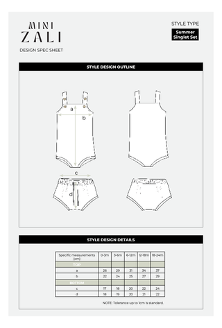 Summer Singlet Set - Seashell