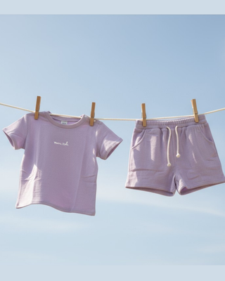 Terry Toweling Summer Set - Lavender