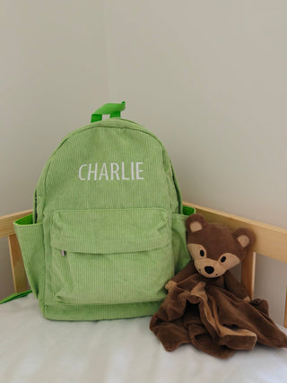 Personalised Backpack - Lime Green