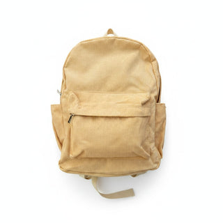 Corduroy Backpack - Yellow - NO CUSTOMISATION CURRENTLY AVAILABLE