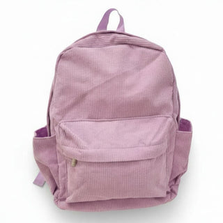 Corduroy Backpack - Lavender - NO CUSTOMISATION CURRENTLY AVAILABLE